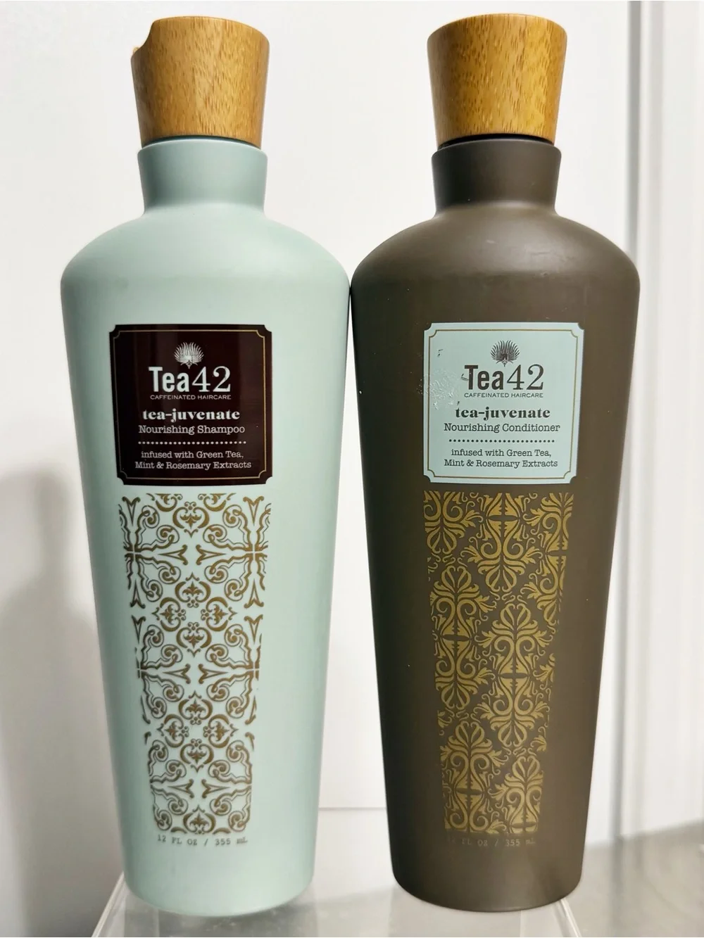TEA 42 Tea-juvenate Caffeinated Nourishing Shampoo & Conditioner Set 12 oz NEW